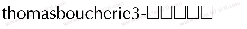 thomasboucherie3字体转换