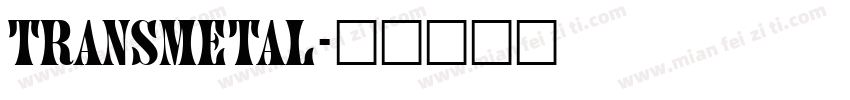 Transmetal字体转换