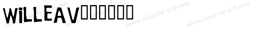 willeav字体转换