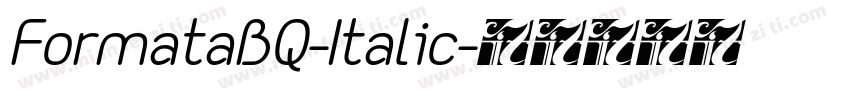 FormataBQ-Italic字体转换