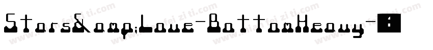 Stars&Love-BottomHeavy字体转换
