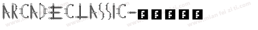 ARCADECLASSIC字体转换