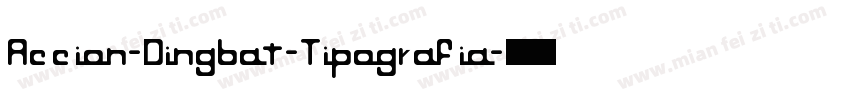 Accion-Dingbat-Tipografia字体转换