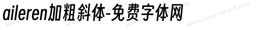 aileren加粗斜体字体转换