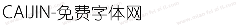 CAIJIN字体转换