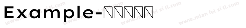 Example字体转换