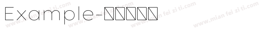Example字体转换
