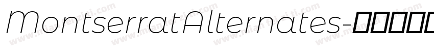 MontserratAlternates字体转换