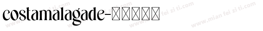 costamalagade字体转换