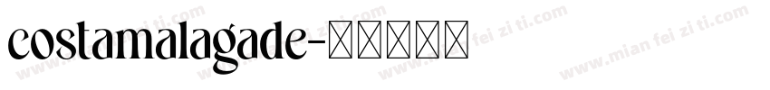 costamalagade字体转换