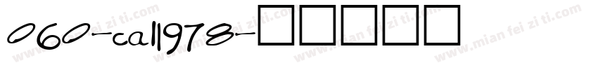 060-cal1978字体转换
