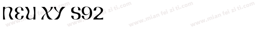 NEU-XY-S92字体转换