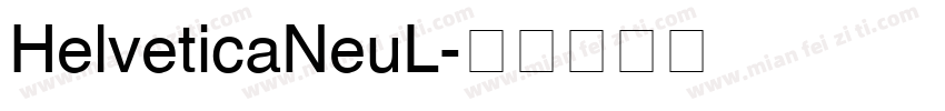 HelveticaNeuL字体转换