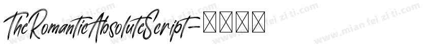 TheRomanticAbsoluteScript字体转换