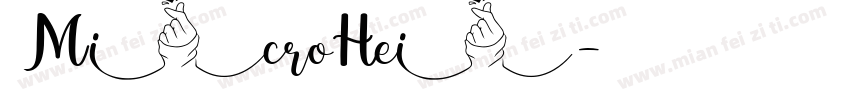 MicroHei字体转换