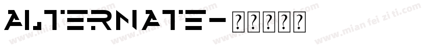 alternate字体转换