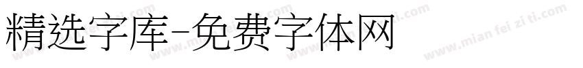 精选字库字体转换