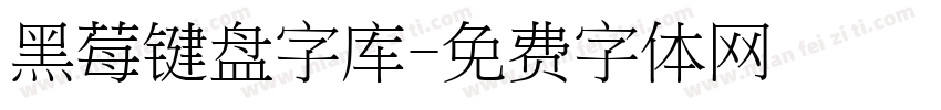 黑莓键盘字库字体转换