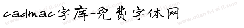 cadmac字库字体转换