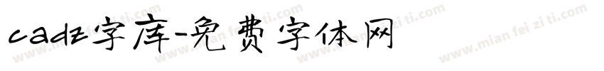 cadz字库字体转换