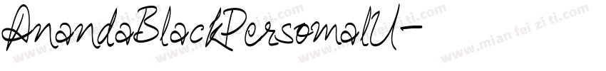 AnandaBlackPersomalU字体转换