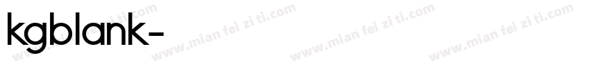 kgblank字体转换