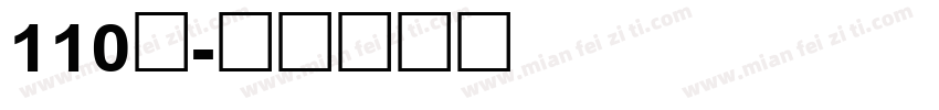 110号字体转换