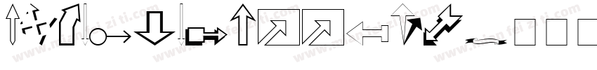 DNealianArrows字体转换