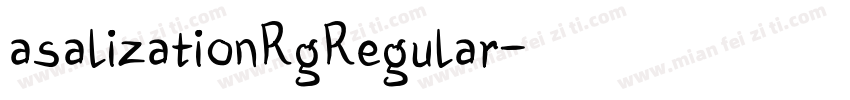 asalizationRgRegular字体转换