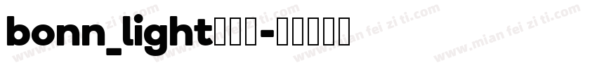 bonn_light转换器字体转换