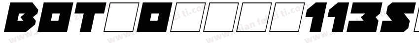 BOT_Ohige113Std-HV字体转换