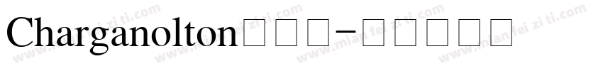 Charganolton生成器字体转换