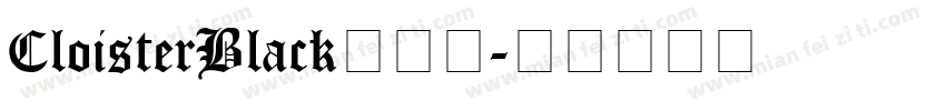 CloisterBlack手机版字体转换