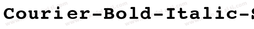 Courier-Bold-Italic-SWA-1字体转换