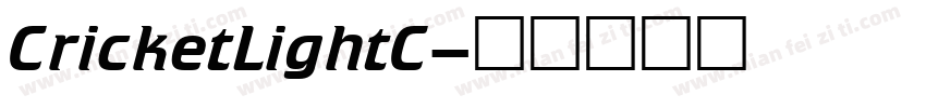 CricketLightC字体转换