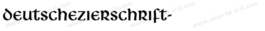 DeutscheZierschrift字体转换