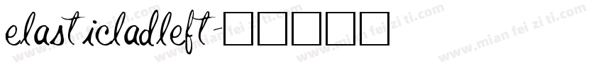 elasticladleft字体转换