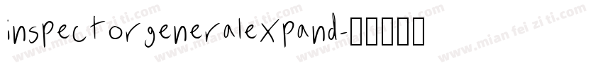 inspectorgeneralexpand字体转换