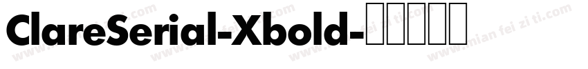 ClareSerial-Xbold字体转换