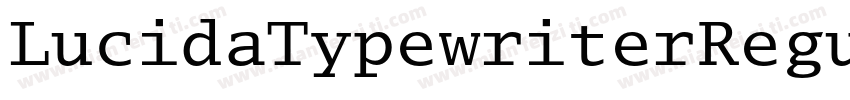 LucidaTypewriterRegu字体转换