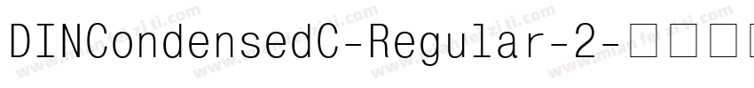 DINCondensedC-Regular-2字体转换