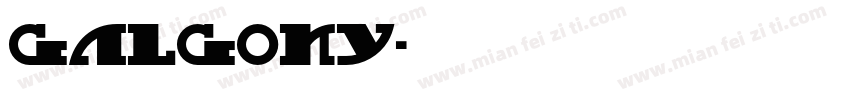 Galgony字体转换