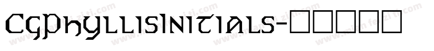 CgPhyllisInitials字体转换