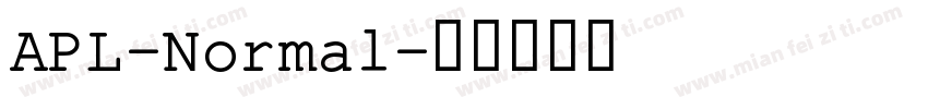 APL-Normal字体转换