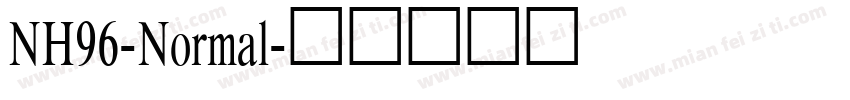 NH96-Normal字体转换