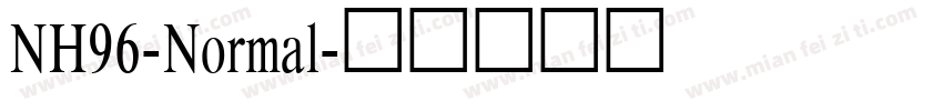 NH96-Normal字体转换