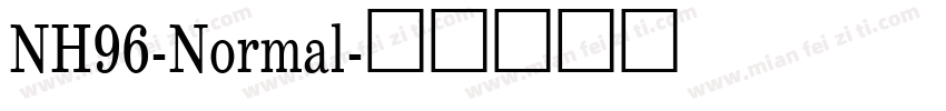 NH96-Normal字体转换