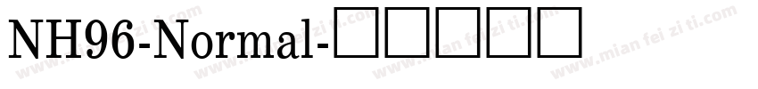 NH96-Normal字体转换