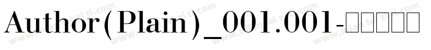 Author(Plain)_001.001字体转换