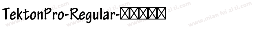 TektonPro-Regular字体转换